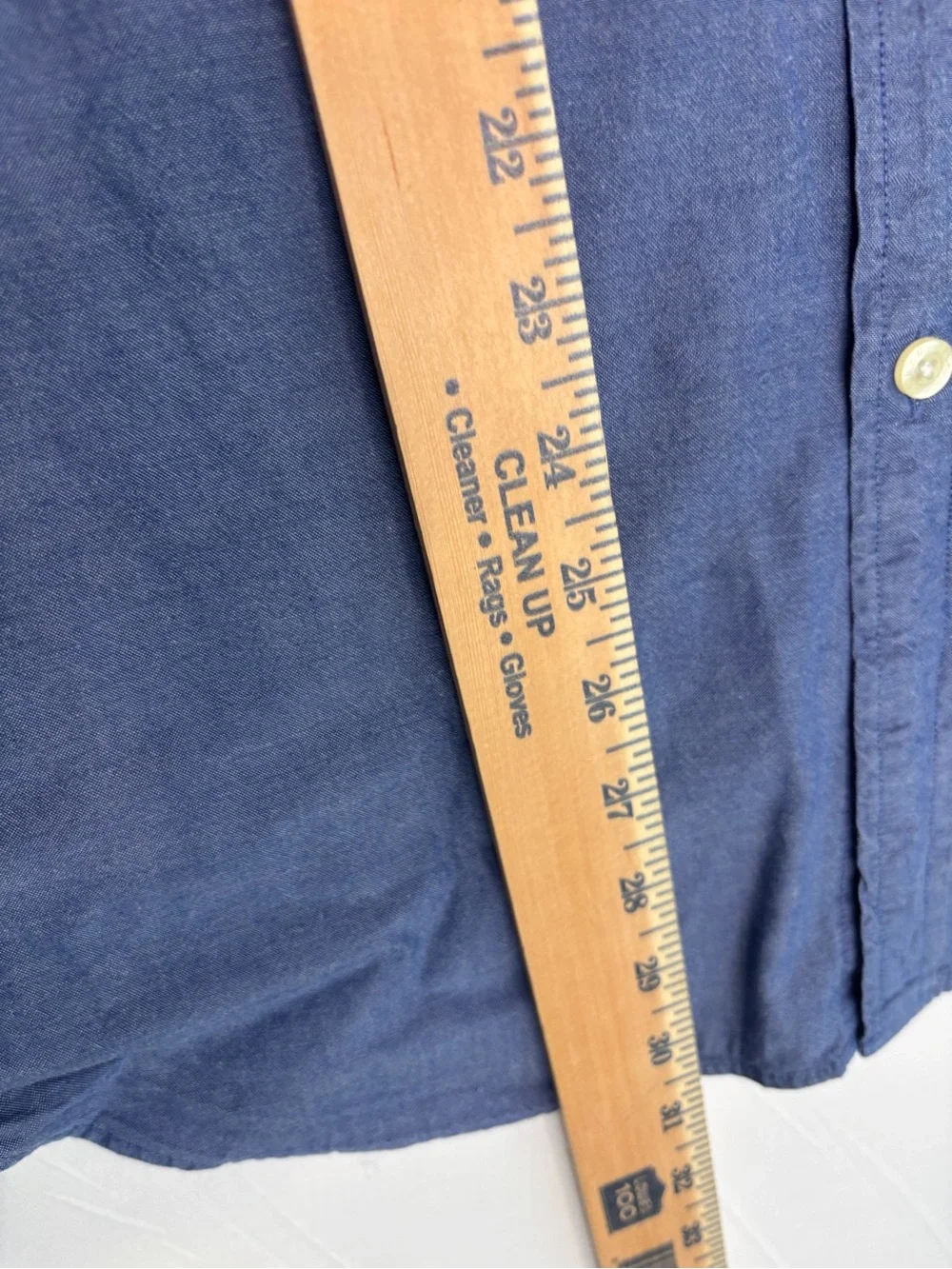 J.Crew Sunwashed Oxford Shirt XL Blue Button Front Long Sleeve 100% Cotton